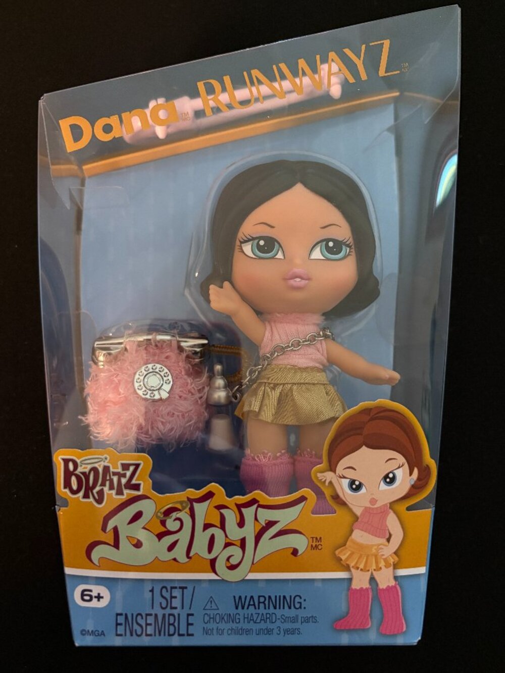 Bratz Babyz Runwayz Dana Doll Pink Gold Outfit MGA 527589